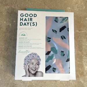 Danielle Creations Waterproof Multicolor Oversized Reusable Shower Cap